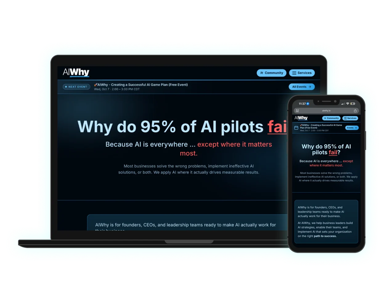 AIWhy.io site and brand