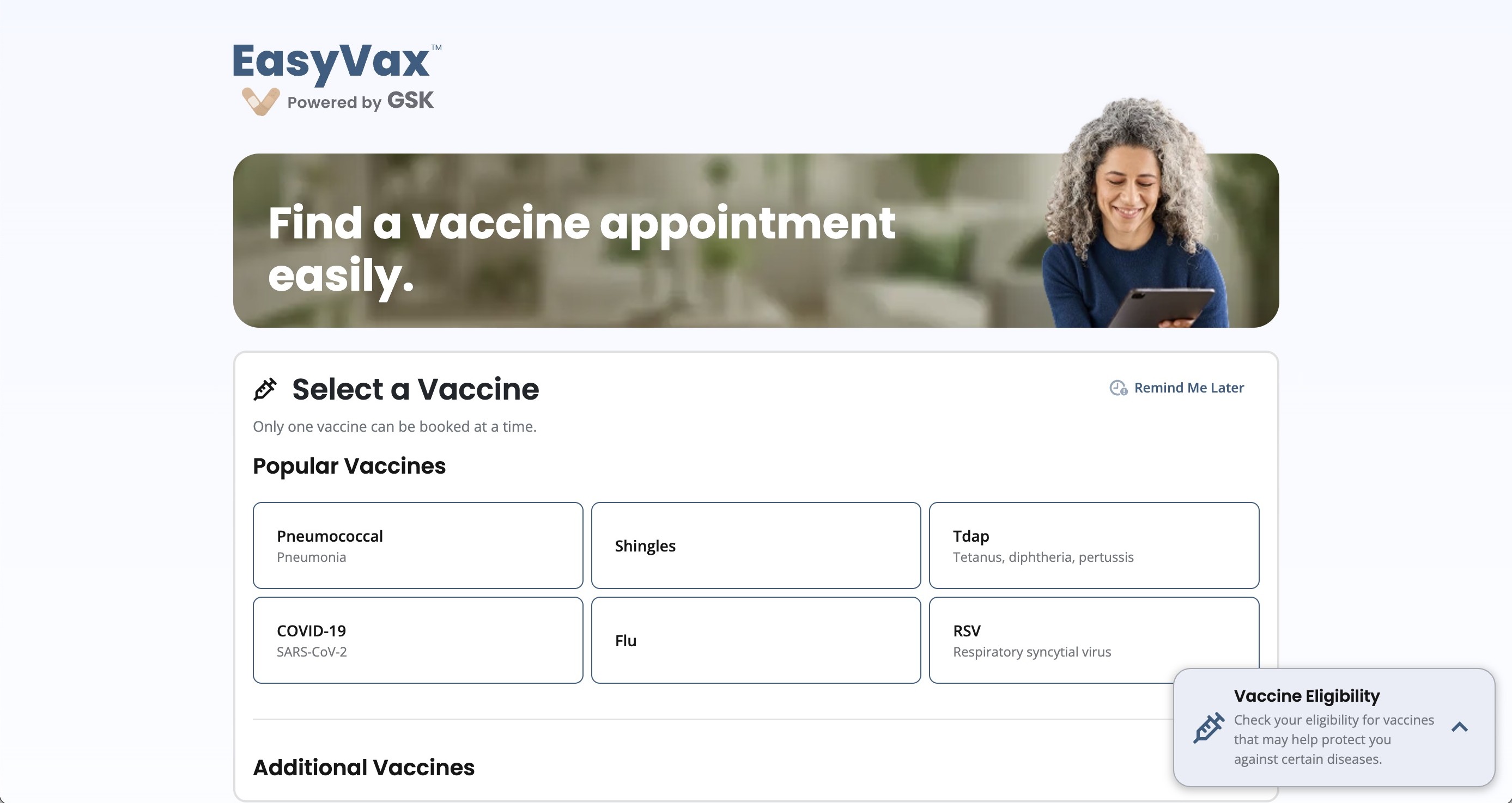 EasyVax Scheduler