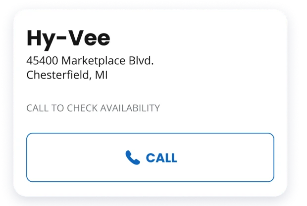 Pharmacy card, Level 1: Phone only
